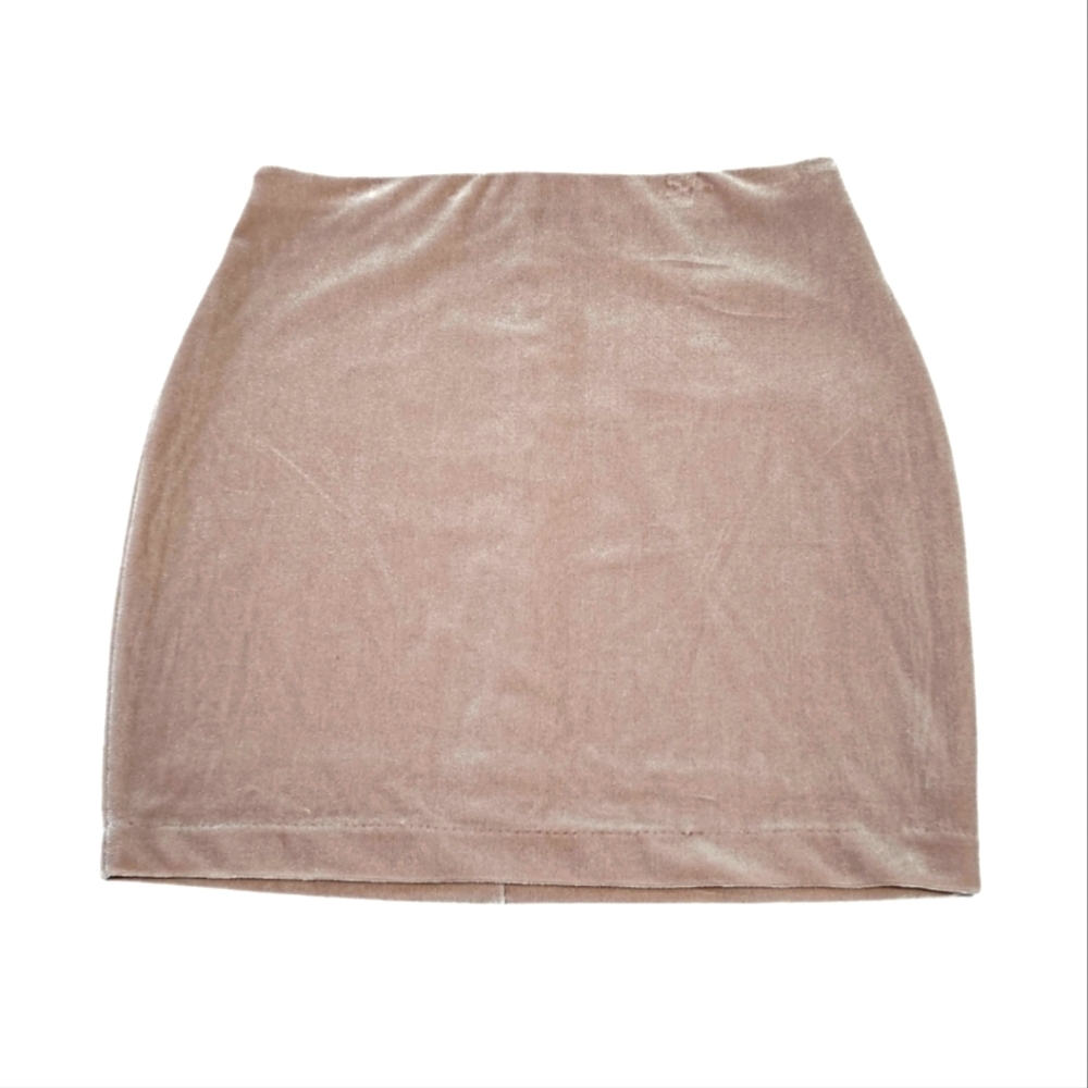Express  Women's Size XS  Fully Lined Pull-on  Mini Skirt  Velour/Velvet  Pink